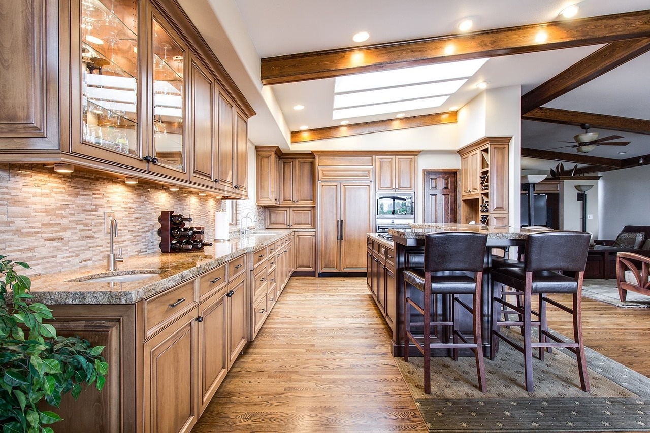 Cocina premium con materiales nobles